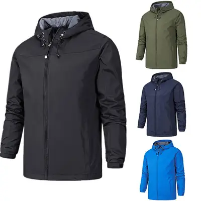 Men's Autumn Outdoor Jacket Red Single Layer Trendy