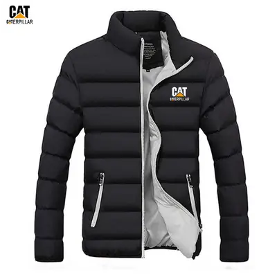 Men's Black Caterpillar Winter Puffer Jacket