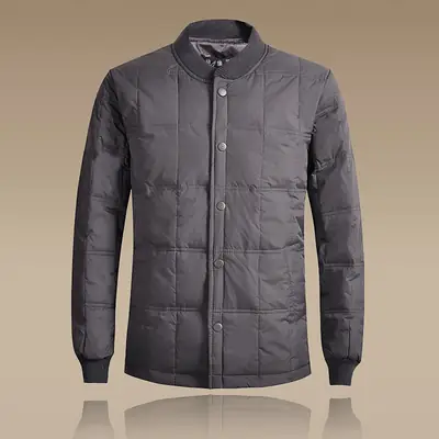 Men's Winter Down Jacket Navy Thick Warm Coat