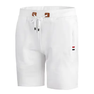 White Knit Casual Shorts for Men Youth