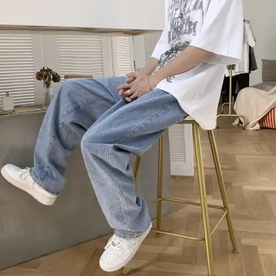 Loose Fit Cargo Pants Blue Denim Pakistan Summer Wear