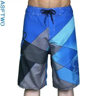Men's Blue Quick Dry Surf Beach Shorts