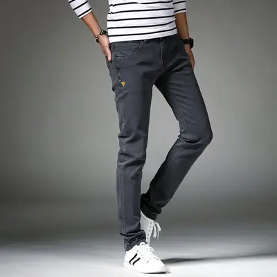 Slim Fit Korean Denim Trousers for Men Pakistan