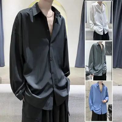 Men Long Sleeve Jacket White Spring Stylish