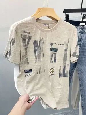 Men Printed Graphic T-Shirt Summer Trendy Casual