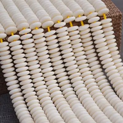 Ivory Bodhi Root Beads for 108 Bead Bracelets