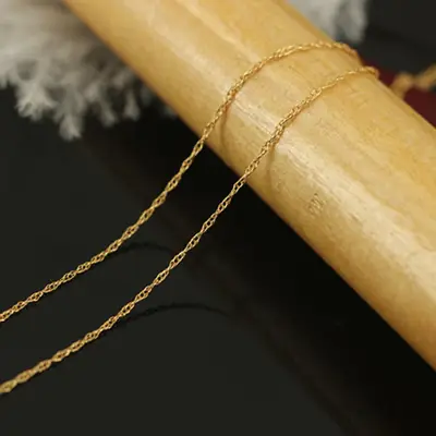 Premium Gold Water Wave Necklace for Women