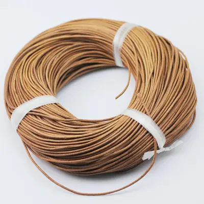 Premium Leather Rope 3mm Brown for Crafting