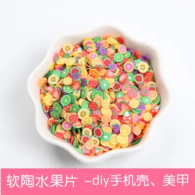 Soft Clay Fruit Shaped Phone Case Decor