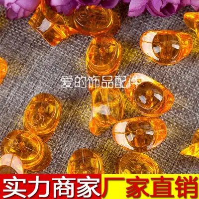 Gold Acrylic Beads for DIY Jewelry & Crafts