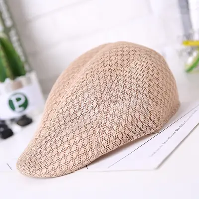 Beige Lace Cap for Pakistani Summer Wear