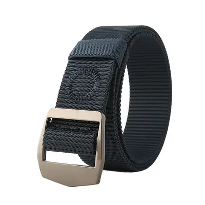 Men Lightweight Nylon Belt with Japanese Buckle Black