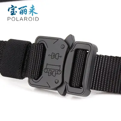 Black Tactical Nylon Belt 2.5cm Hawkbill Hook