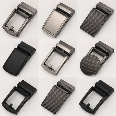 Men's 3.5CM Fashion Belt Buckle Universal Black Carbon Fiber