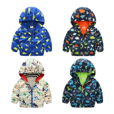 Dinosaur Hoodies for Kids 1-5 Years Warm Spring