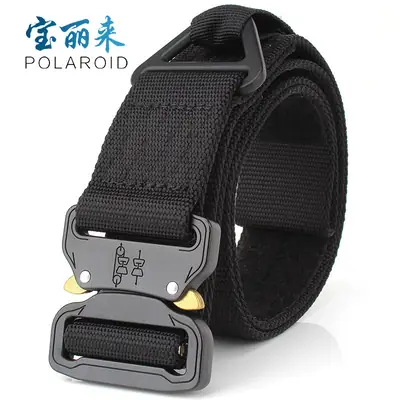 Men Tactical Nylon Belt Black Quick Dry Outdoor