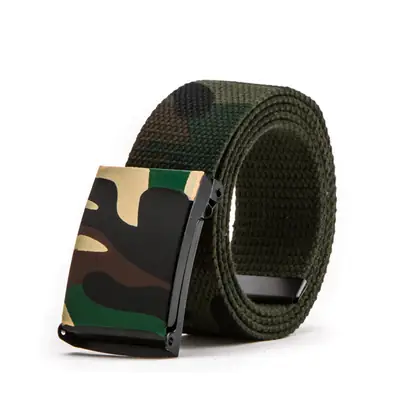 Camouflage Canvas Belt for Men Women Casual Wear