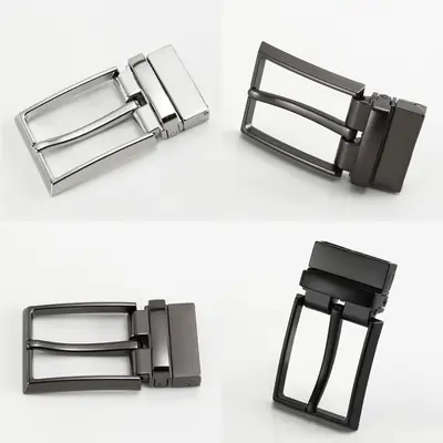 Men's 3.5CM Premium Pin Buckle Belt Black