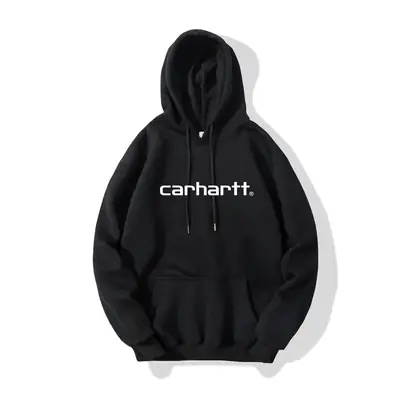 Black Carhartt Hoodie Women Casual Fleece Pullover