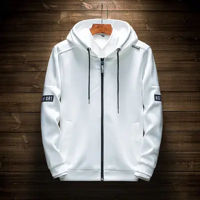 Men Hoodie Olive Green Premium Cotton Blend Street Style thumbnail 4