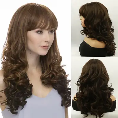 Premium Quality Long Bouncy Brown Wigs for Pakistani Women