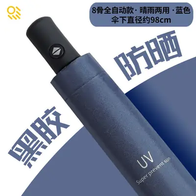 Automatic Newspaper Folding Umbrella Black Retro Sun Protection thumbnail 15