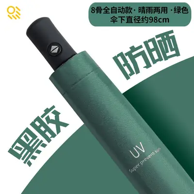Automatic Newspaper Folding Umbrella Black Retro Sun Protection thumbnail 16
