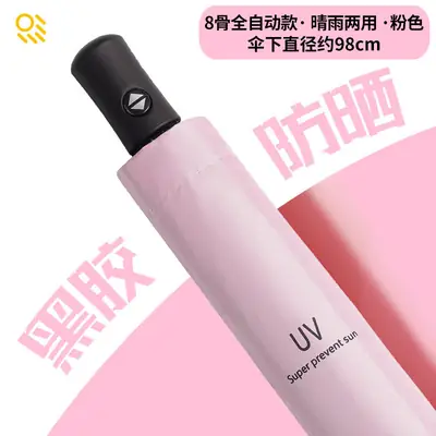 Automatic Newspaper Folding Umbrella Black Retro Sun Protection thumbnail 18