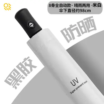 Automatic Newspaper Folding Umbrella Black Retro Sun Protection thumbnail 19