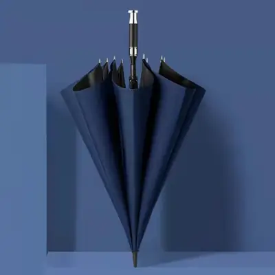 Stylish Black Long Handle Business Umbrella
