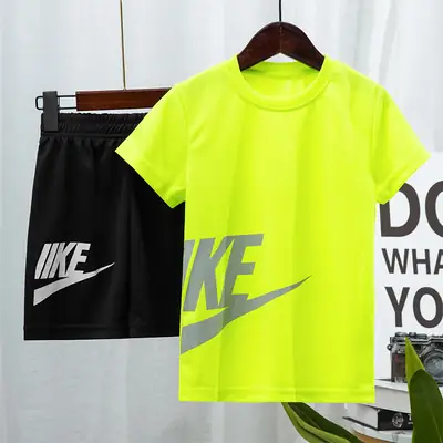 Nike Kids Yellow Black Sports Suit Medium Large
