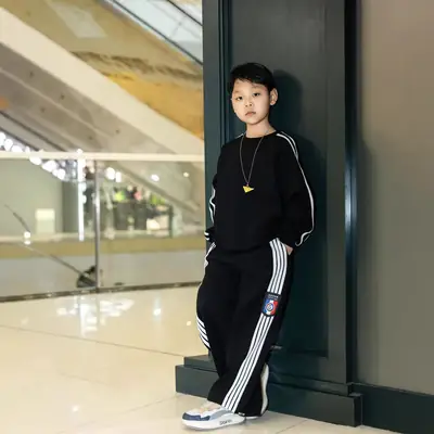 Kids Yellow Streetwear Suit for Boys Girls Spring Wear thumbnail 4