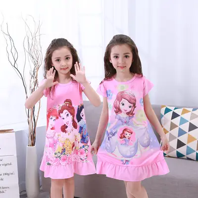 Pristine Princess Nightgowns for Girls Cotton Summer
