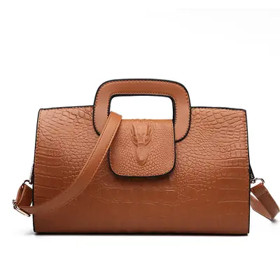 Crocodile Clutch Bag Brown Premium Quality