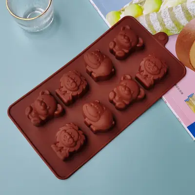 Silicone Bear & Lion Chocolate Mould for Kids & Home