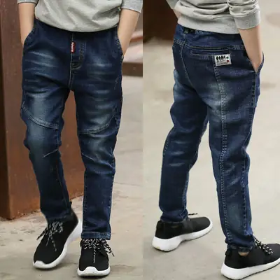 Kids Dark Blue Jeans with Front & Back Pockets
