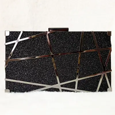 Black Geometric Crossbody Bag for Pakistani Women