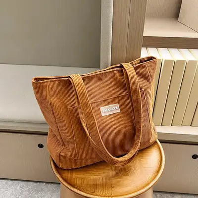 Mori Corduroy Messenger Bag for Students & Professionals