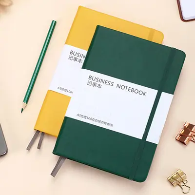 A5 Dot Matrix Business Notebook with Elastic Strap