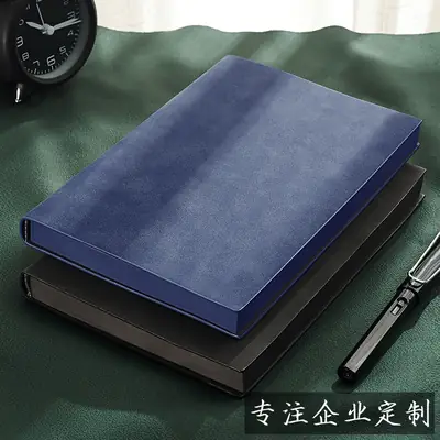 A5 Blue Sheepskin Hardcover Business Notebook
