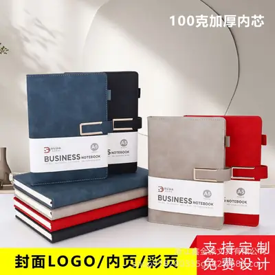 A5 Business Notebook with Thick Paper and Leather Buckle