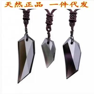 Obsidian Spike Necklace Couple Sweater Chain