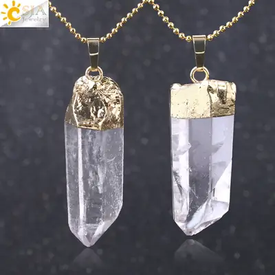 Gold Plated Crystal Pendant Necklace for Women