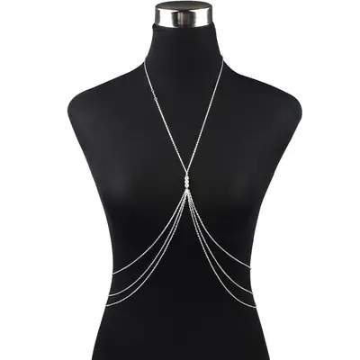 Women Multi-Layer Body Chain Gold Electroplated Jewelry