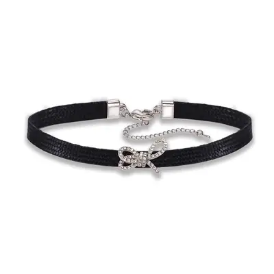 Black Bow Choker Necklace for Women