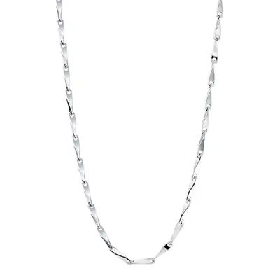 S925 Pure Silver Melon Seed Necklace Women Three Color Long Chain thumbnail 5