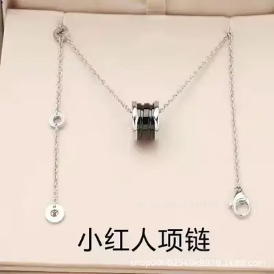 Rose Gold Ceramic Necklace for Women Trendy Luxury Daily Wear thumbnail 6