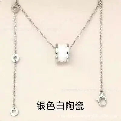 Rose Gold Ceramic Necklace for Women Trendy Luxury Daily Wear thumbnail 9
