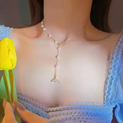 Summer Pearl Necklace Women Luxury Daily Wear Trendy thumbnail 174