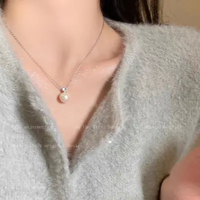 Summer Pearl Necklace Women Luxury Daily Wear Trendy thumbnail 6